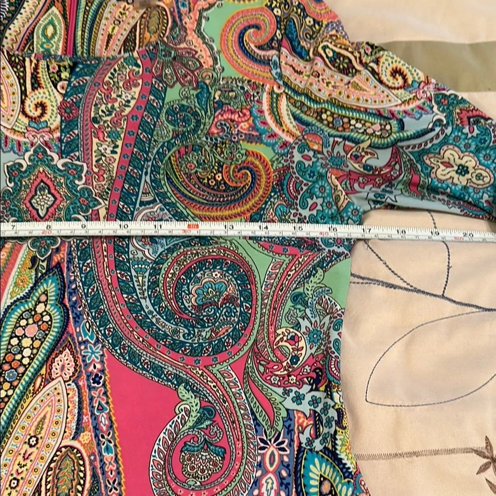 Paisley Print Women's Dress - Picture 9 of 10